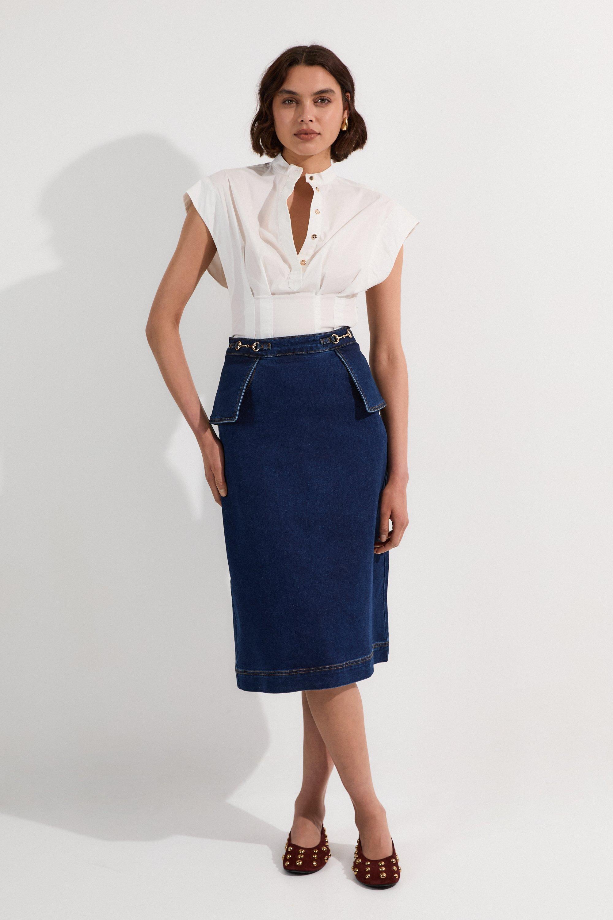 【Karen Millen】★ジップアップ スカート Karen Millen】☆ジップアップ スカート
